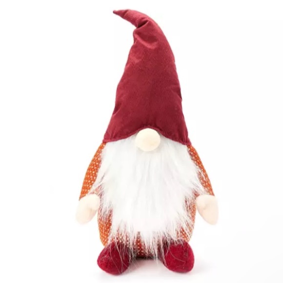 BNWT- 17.5”x 7.5”- Adorable- Red & Orange- Fall Harvest Gnome Decoration - Picture 17 of 17